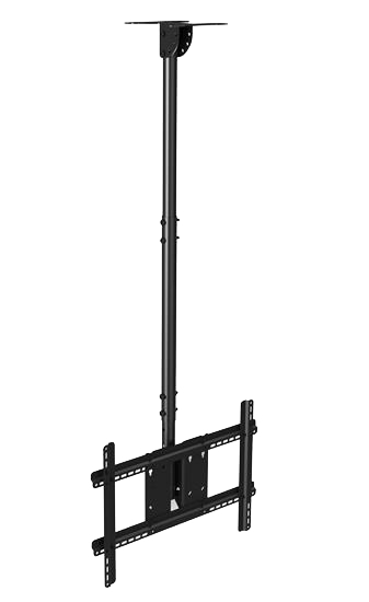 Потолочный телескопический кронштейн с возможностью крепления под мансарду наклонно поворотный для телевизора North Bayou NB T560-15 черный [фото 2 из 7]